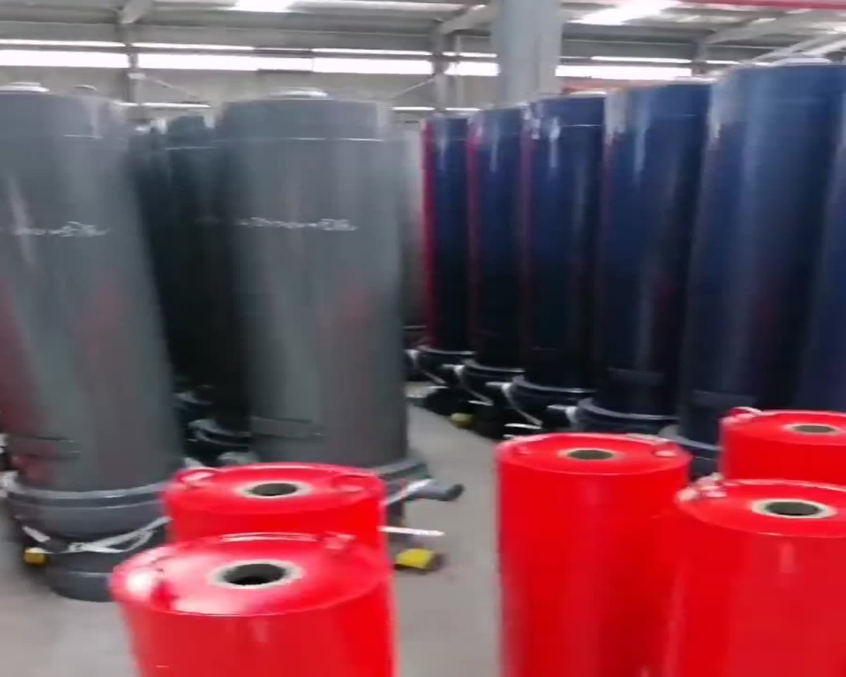 Finished lift cylinders in stock at the warehouse