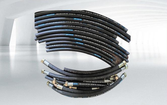 High-pressure hydraulic hose assemblies