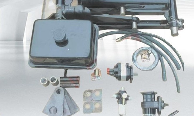 Horizontal rear-tipping cylinder kit