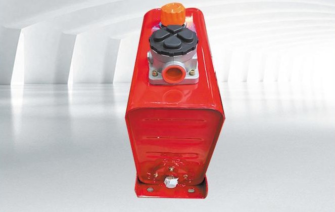 Hydraulic power unit with vertical tank