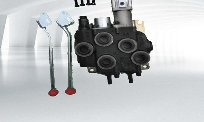 Monoblock air-controlled multi-way valve