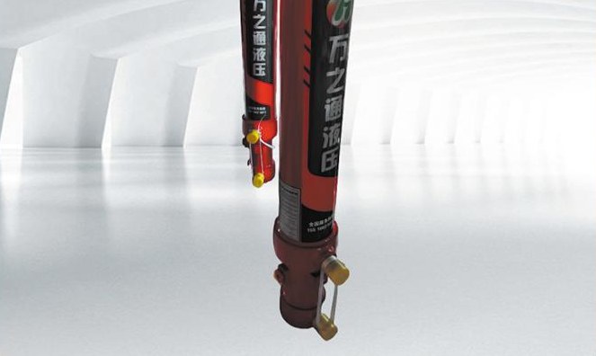 Twin front-end rear-tipping cylinders