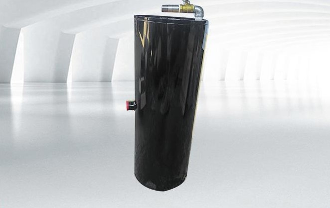 Vertical hydraulic oil tank